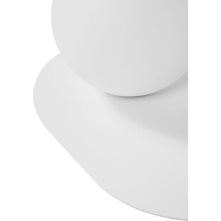 Kinkiet Hanea biały - designerska lampa z szklaną kulą | Ummo