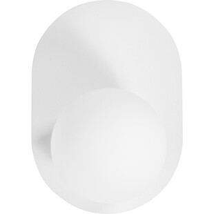Kinkiet designerski szklana kula Hanea biały marki Ummo