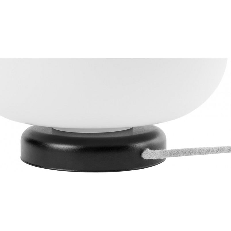 Lampa stołowa szklana Epli 27 biało-czarna | Ummo