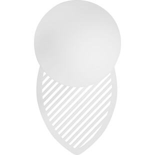Kinkiet szklany Fyllo biały Ummo | Lampa ścienna