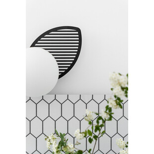 Kinkiet szklany Fyllo biało-czarny Ummo | Elegancki design