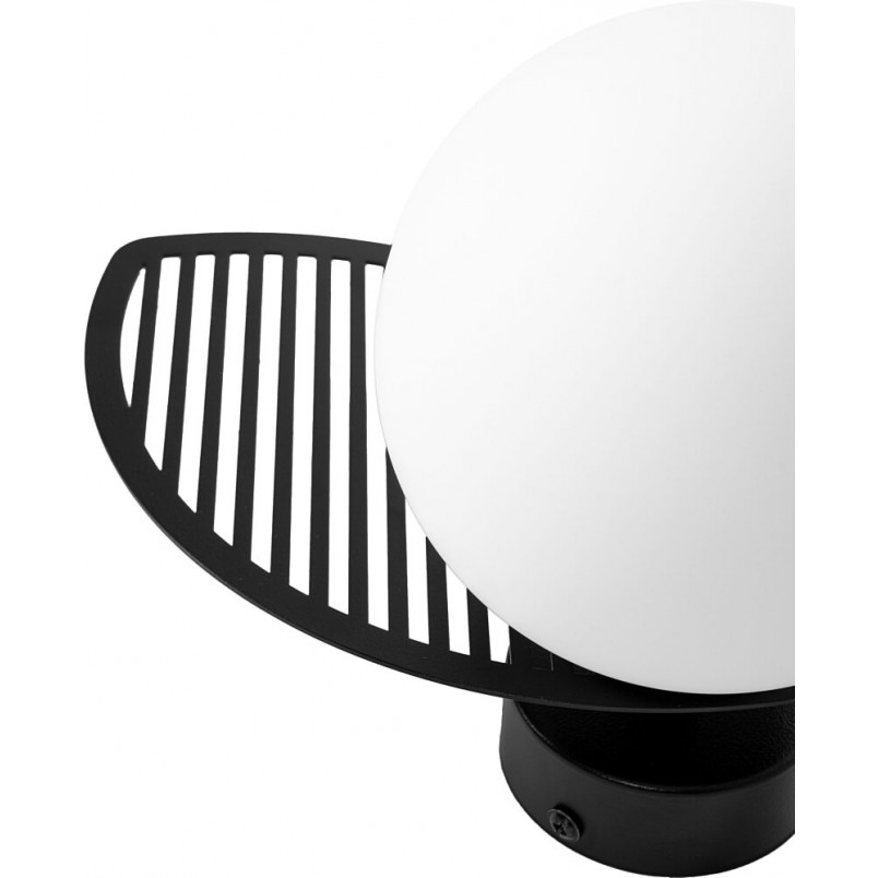 Kinkiet szklany Fyllo biało-czarny Ummo | Elegancki design
