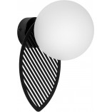 Kinkiet szklany Fyllo biało-czarny Ummo | Elegancki design