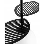 Lampa wisząca Fyllo - Szklana kula biało-czarna | Ummo