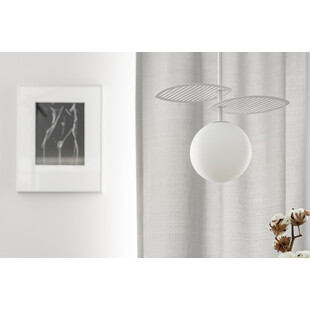Lampa wisząca biała Fyllo | Szkło, G9 | Ummo