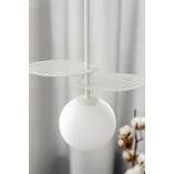 Lampa wisząca biała Fyllo | Szkło, G9 | Ummo