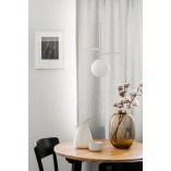 Lampa wisząca biała Fyllo | Szkło, G9 | Ummo