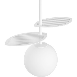 Lampa wisząca biała Fyllo | Szkło, G9 | Ummo