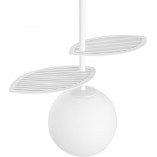 Lampa wisząca biała Fyllo | Szkło, G9 | Ummo