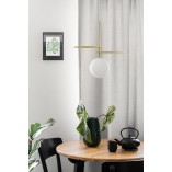 Lampa wisząca Fyllo - szkło, mosiądz, glamour | Ummo