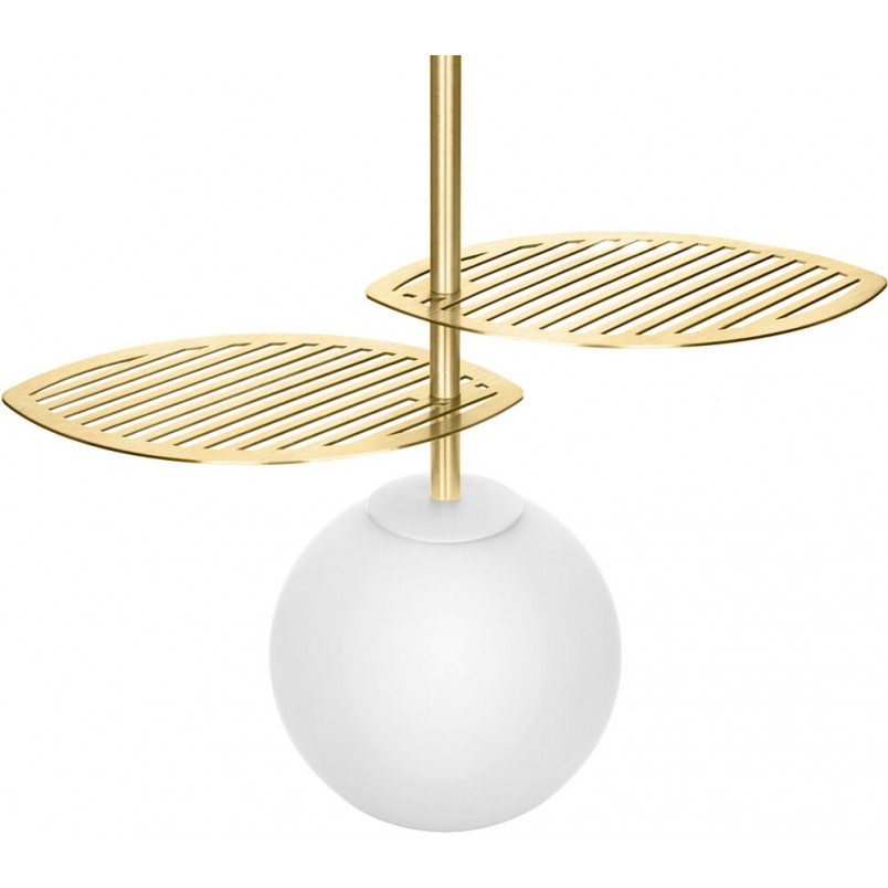 Lampa wisząca Fyllo - szkło, mosiądz, glamour | Ummo