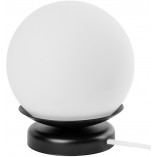 Lampa stołowa Kuul - szklana kula, biało-czarna | Ummo