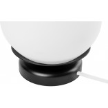 Lampa stołowa Kuul - szklana kula, biało-czarna | Ummo