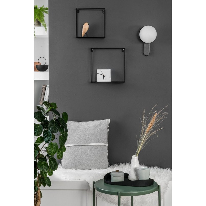 Kinkiet szklany Kuul 15cm biało-czarny Ummo | Sklep Lamp