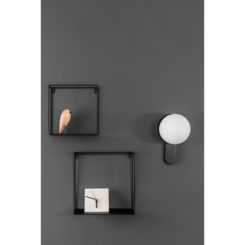 Kinkiet szklany Kuul 15cm biało-czarny Ummo | Sklep Lamp