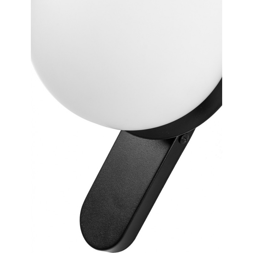 Kinkiet szklany Kuul 15cm biało-czarny Ummo | Sklep Lamp
