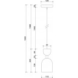 Lampa wisząca Supuru czarno-miedziana | Ummo - Design i jakość