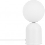 Lampa stołowa Luoti - szklana kula, biały kolor | Ummo