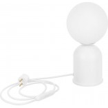 Lampa stołowa Luoti - szklana kula, biały kolor | Ummo