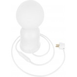 Lampa stołowa Luoti - szklana kula, biały kolor | Ummo