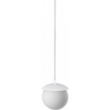 Lampa wisząca Kuul - szkło, biały klosz | Ummo