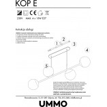 Lampa wisząca szklane kule Kop IV | Ummo - Elegancki design