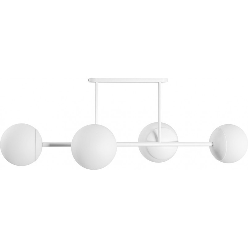 Lampa Sufitowa Szklane Kule Kop IV 120cm Biała | Ummo