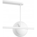 Lampa Sufitowa Szklane Kule Kop IV 120cm Biała | Ummo