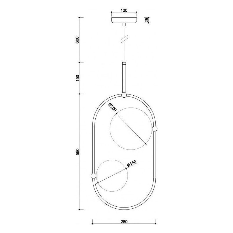 Lampa wisząca biała Koban - szkło Ummo | Kup teraz!