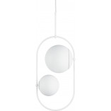 Lampa wisząca biała Koban - szkło Ummo | Kup teraz!
