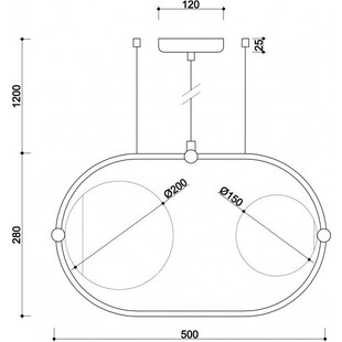 Lampa wisząca Koban - szkło biało-czarne | Ummo