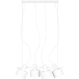 Lampa wisząca loft Enkel IV biała marki Ummo