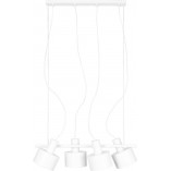 Lampa Wisząca Loft Enkel IV | Biała, Metalowa - Ummo