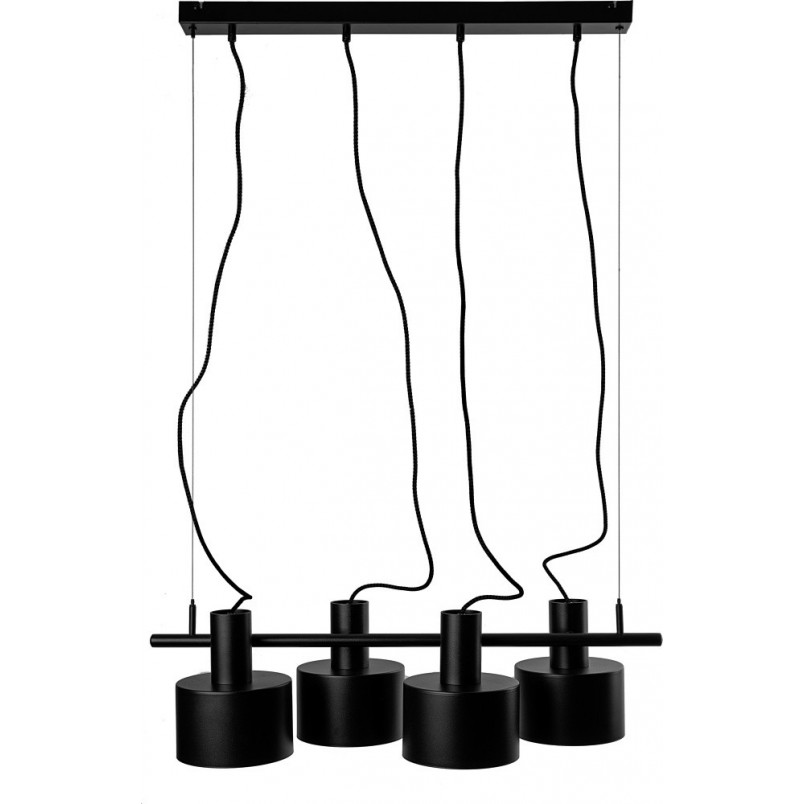 Lampa Loftowa Enkel IV | Czarna, Metalowa | Ummo