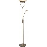 Lampa podłogowa Ollie LED | Antyczny design, mosiądz - Brilliant