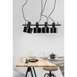 Lampa Loftowa Enkel IV | Czarna, Metalowa | Ummo