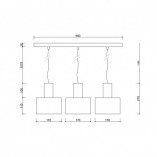 Lampa wisząca Enkel III biała | Skandynawski design Ummo