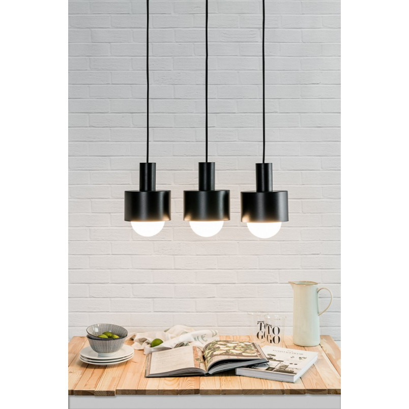 Lampa Wisząca Czarna Loft Enkel III | Ummo - Sklep Lamp