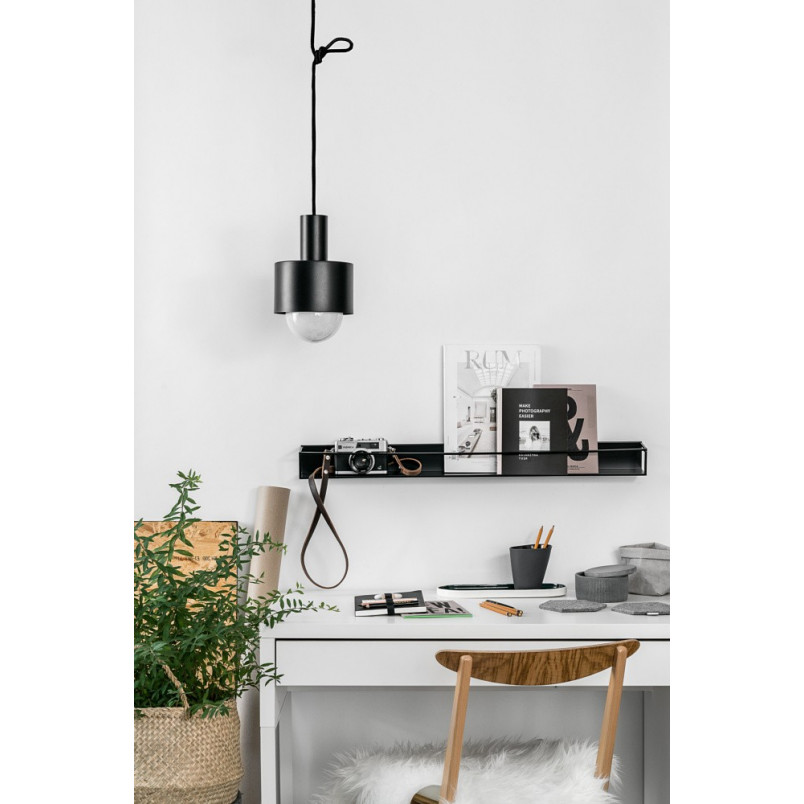 Lampa wisząca loft Enkel czarna - Ummo | Styl industrialny