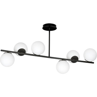 Lampa sufitowa kule szklane Bior VI biało-czarna marki Emibig