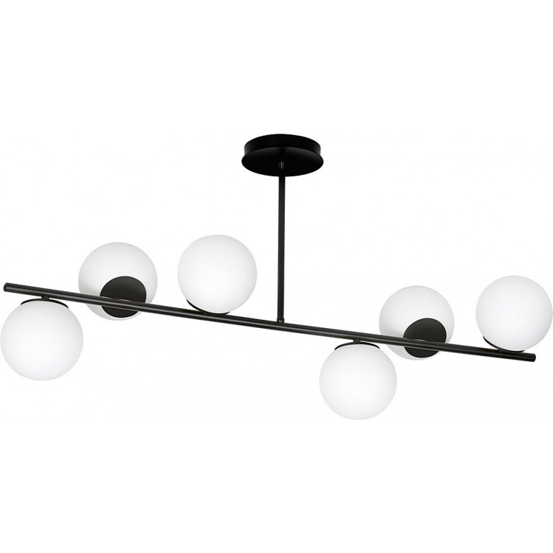 Lampa sufitowa Emibig Bior VI - szkło biało-czarne | Kup teraz!