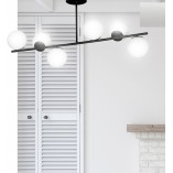 Lampa sufitowa Emibig Bior VI - szkło biało-czarne | Kup teraz!