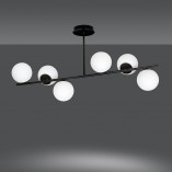 Lampa sufitowa Emibig Bior VI - szkło biało-czarne | Kup teraz!