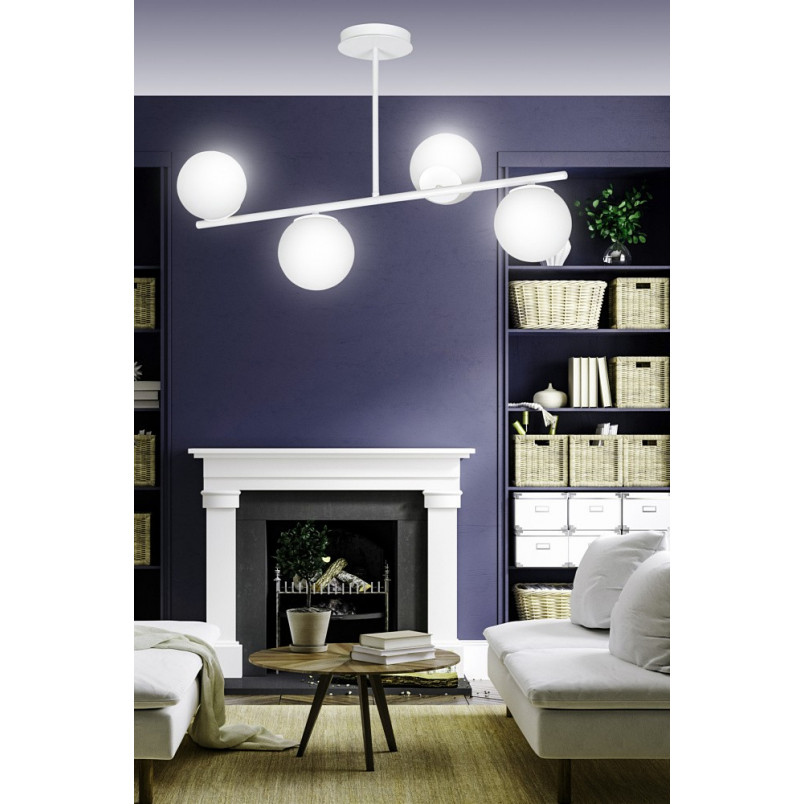 Lampa sufitowa Emibig Bior IV - 80cm, szkło, 4 punkty | Sklep z lampami