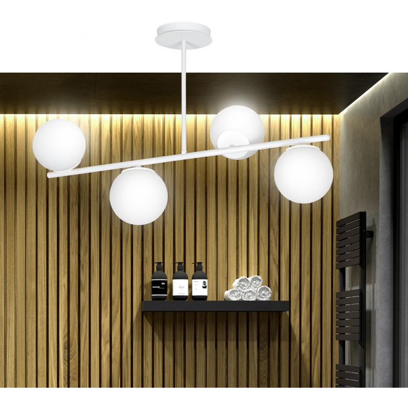 Lampa sufitowa Emibig Bior IV - 80cm, szkło, 4 punkty | Sklep z lampami