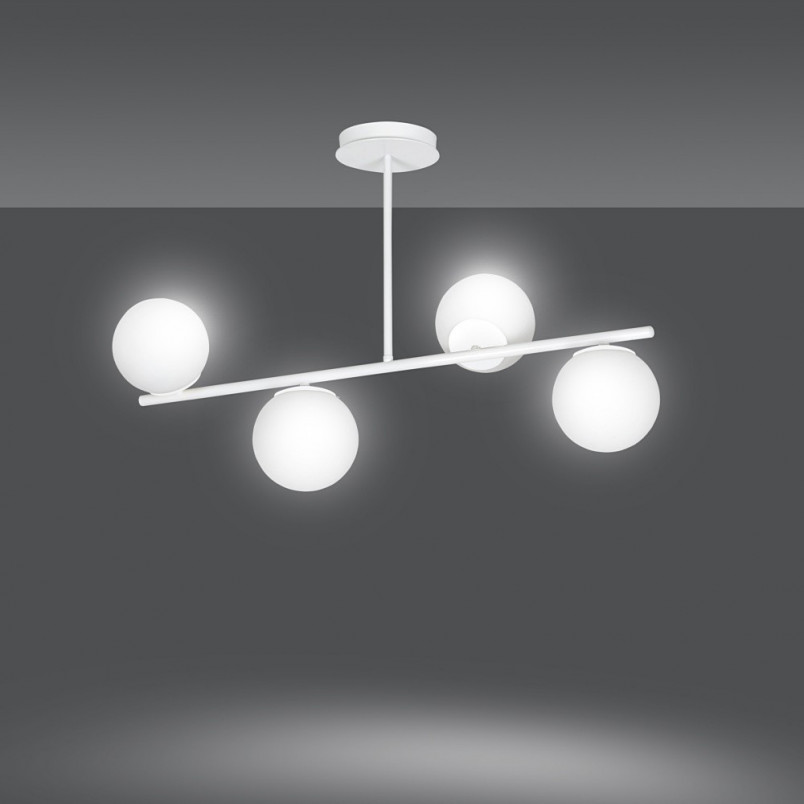 Lampa sufitowa Emibig Bior IV - 80cm, szkło, 4 punkty | Sklep z lampami