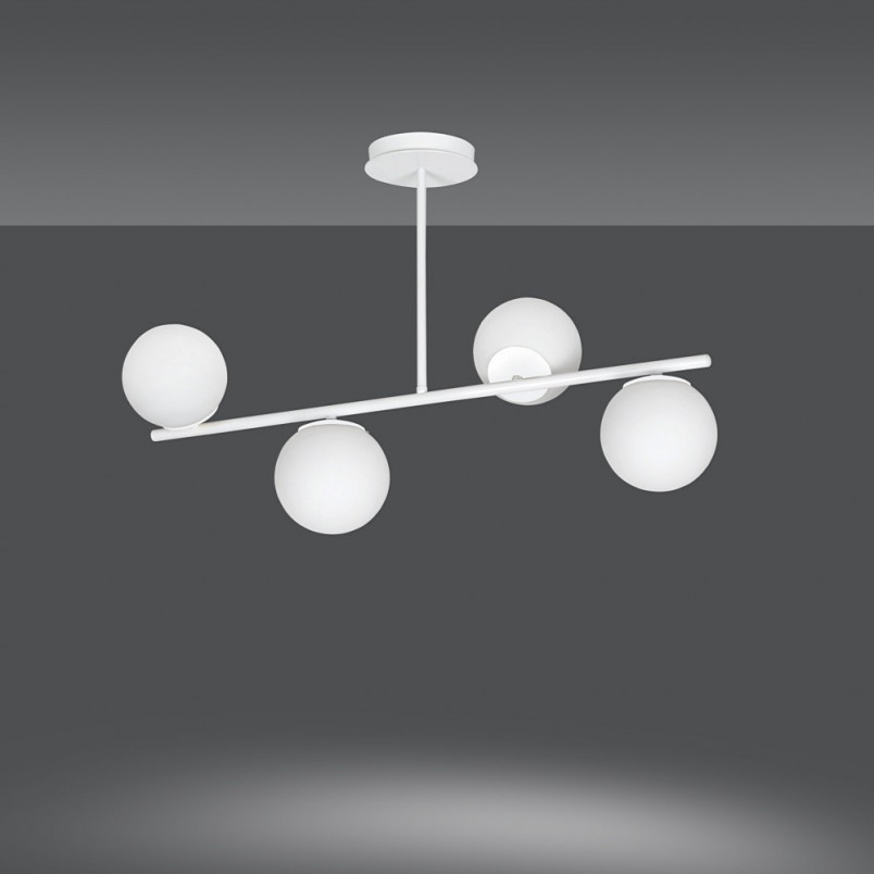 Lampa sufitowa Emibig Bior IV - 80cm, szkło, 4 punkty | Sklep z lampami
