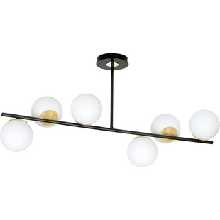 Lampa sufitowa kule szklane Floki VI biało-czarna marki Emibig