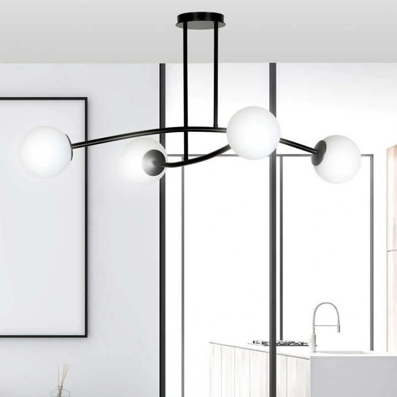 Lampa Sufitowa Kule Szklane Halldor IV - Emibig | Nowoczesny Design