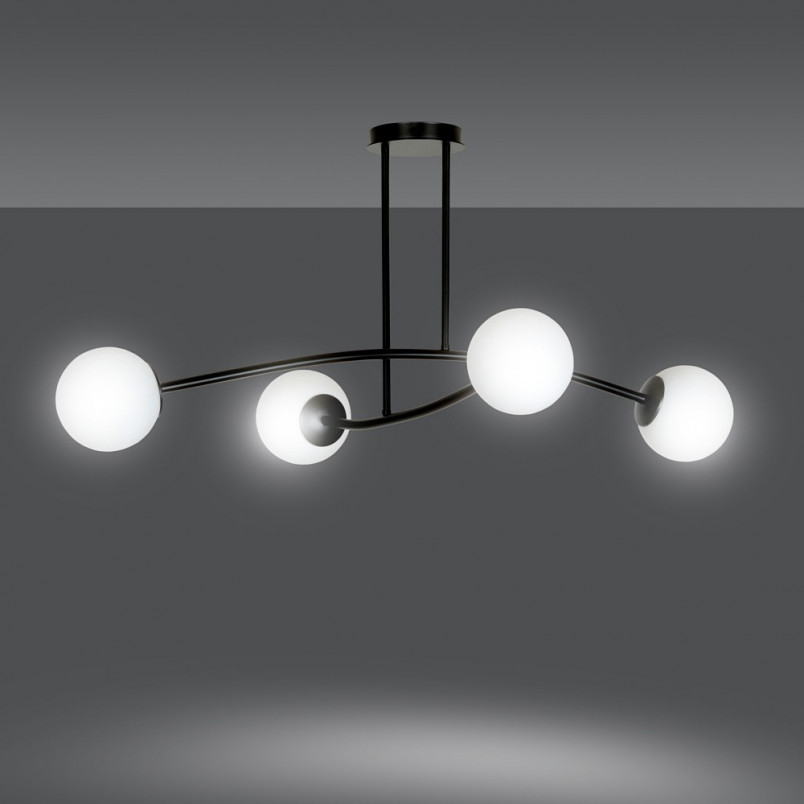 Lampa Sufitowa Kule Szklane Halldor IV - Emibig | Nowoczesny Design